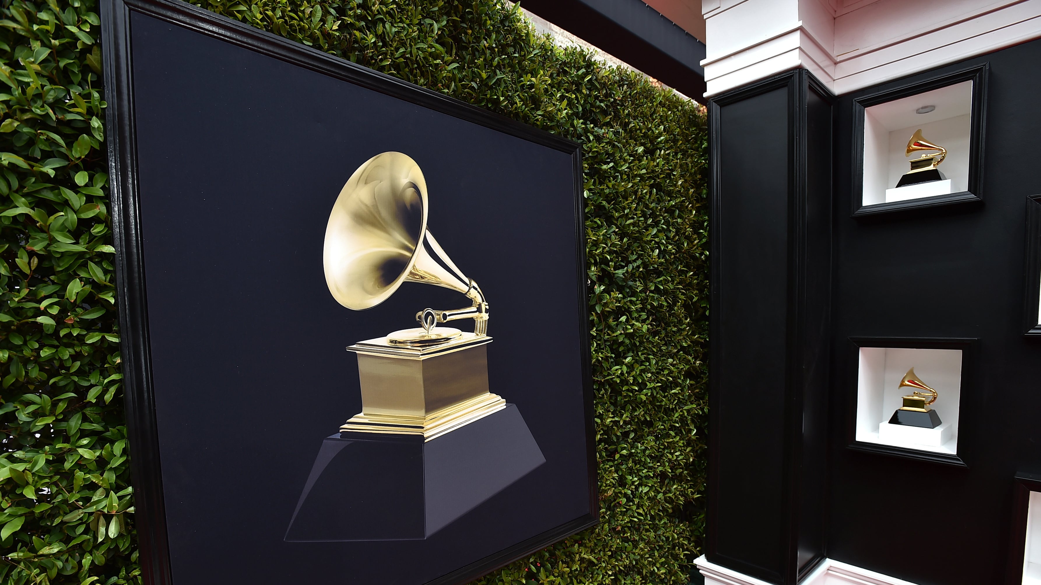 Photo of a decorative grammys award