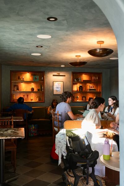 Photo of people in a room.