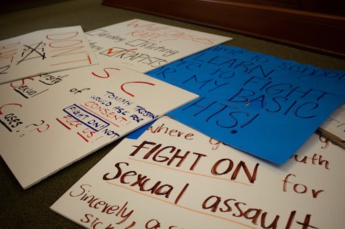 Students organize special collection to archive recent protest signs