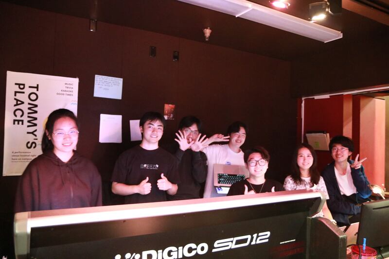 Photo of a group of students in front of screens