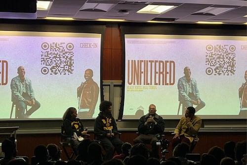 Kenya Barris and Mike Epps encourage students to do the impossible in pursuit of their dreams