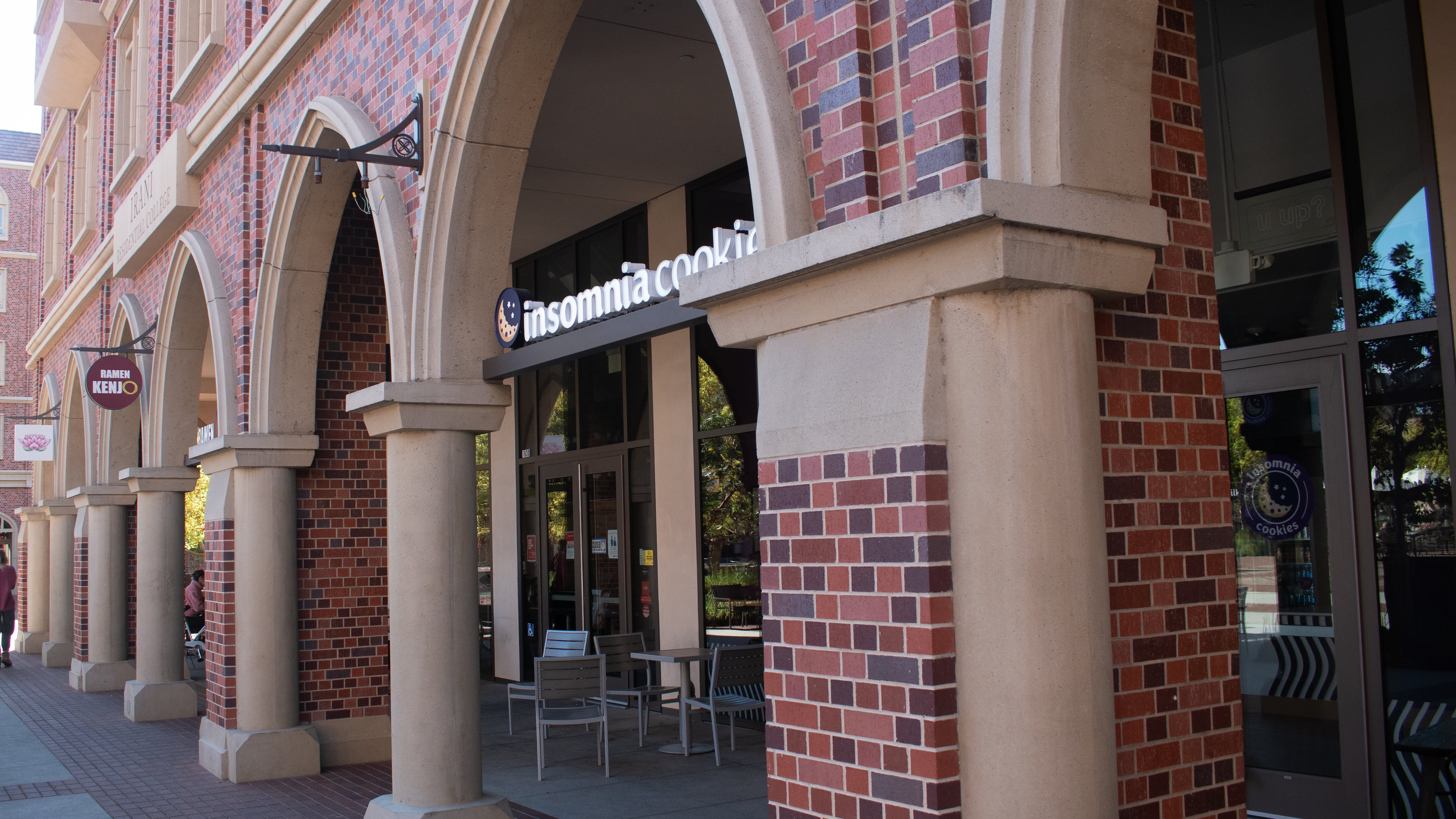 A photo of the Insomnia Cookies storefront.