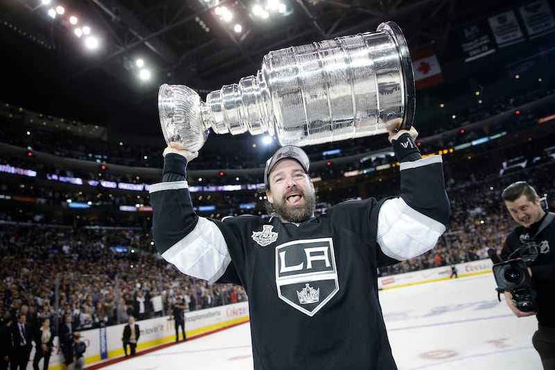 The Kings won two Stanley Cups while donning the previous logo. (AP Photo/Jae C. Hong)