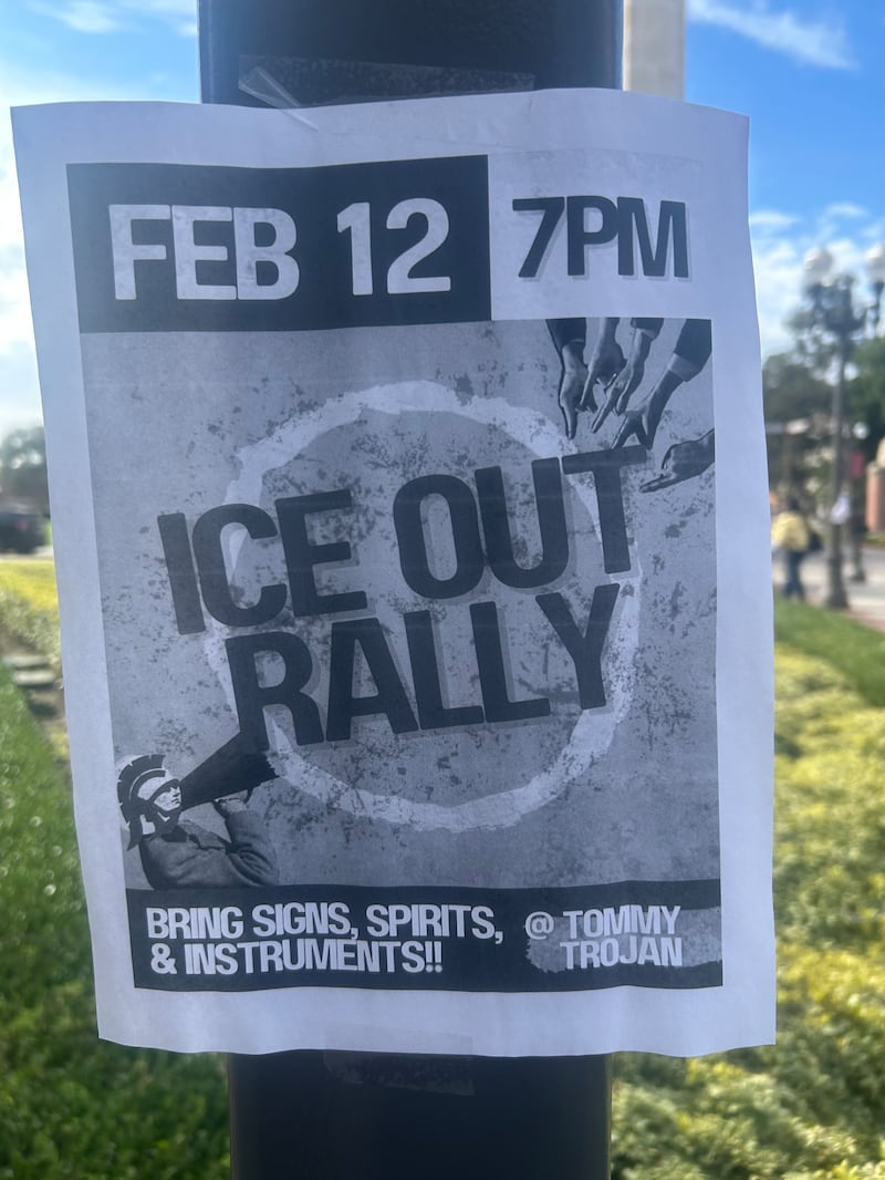 A picture of one of the posters on campus advertising the event. (Photo by Malik Gamble)