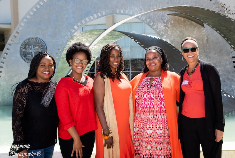 "A photo of Sonya Young Aadam alongside some of her team from the California Black Women’s Health Project."