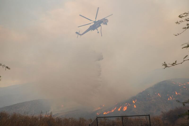 Photographs of the Fairview Wildfire in Hemet, CA. The fire burned over 25,000 acres and threatened hundreds of homes in the area.