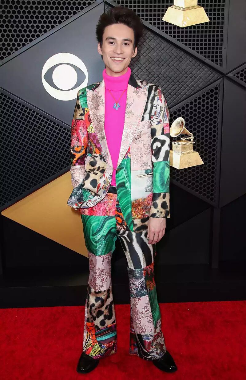 Jacob Collier on the 2024 Grammys red carpet