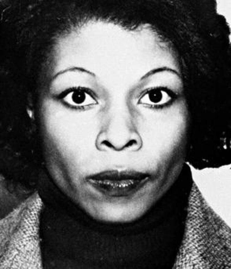 An FBI mugshot shows Assata Shakur.