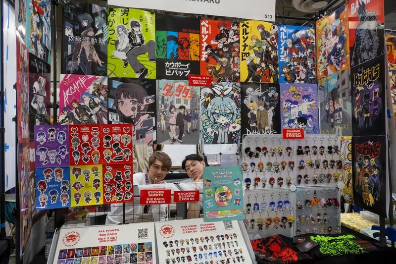 Artist booth at Artist Alley