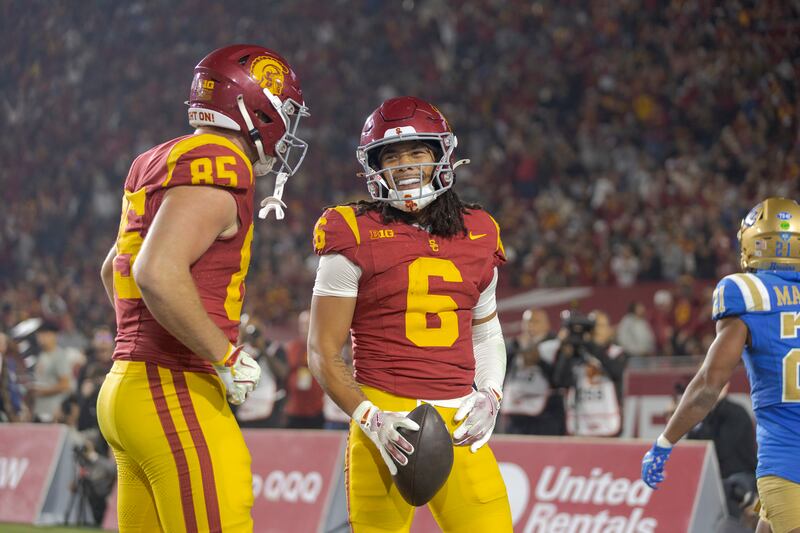 Football player celebrating a touchdown