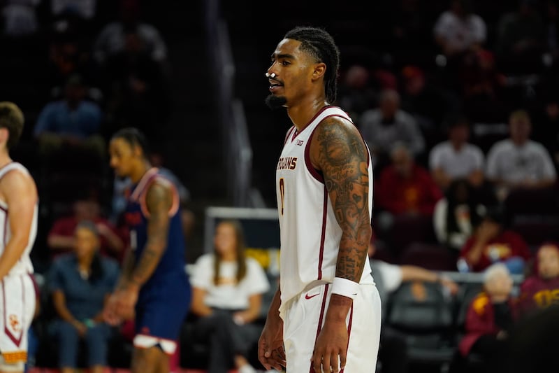 Saint Thomas suffered a nose bleed in a physical collision