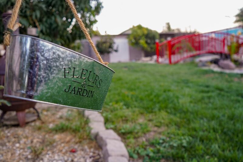 Ramiro Gonzalez’s backyard garden.