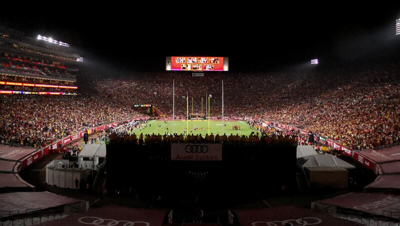 Los Angeles Memorial Coliseum sold out for the Trojan’s Oct. 11 game against Michigan.