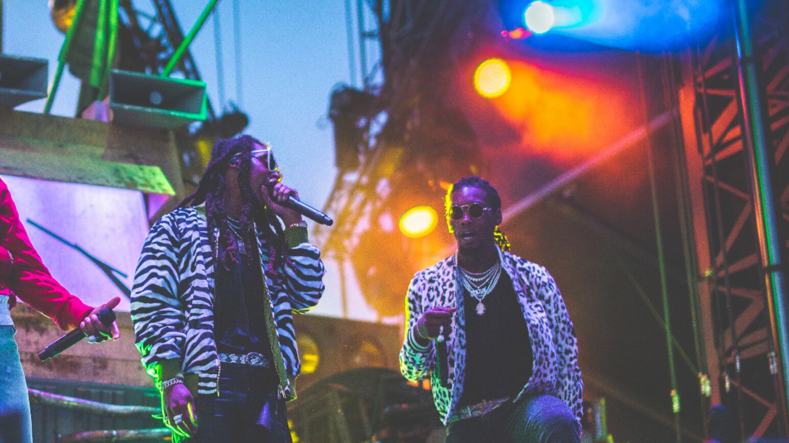 Migos preform at the Veld Festival in 2017.
