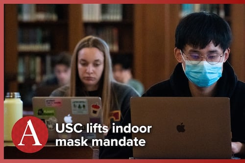 USC students and faculty react to the first day without indoor masking requirement