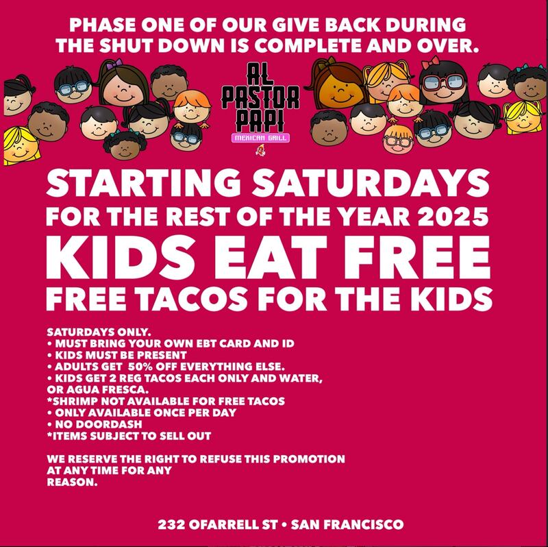 Al Pastor Papi announcing how they will continue to support families during the holiday season. (Photo courtesy of @alpastorpapi415 on Instagram).