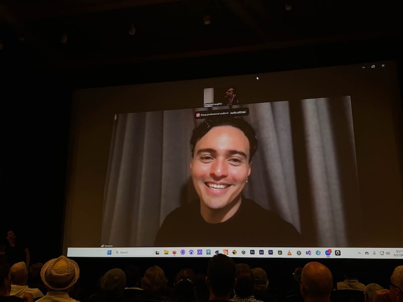 The Zoom meeting with the leading actor of the film, Tonatiuh Elizarraraz.