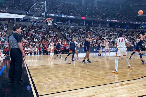 USC struggles to find offense against UConn as the Trojans’ season comes to an end