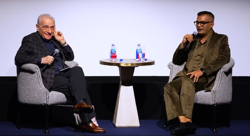 Ghaywan with Martin Scorsese at a New York screening.