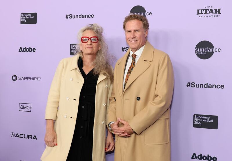 Harper Steele and Will Ferrell at Sundance 2024.