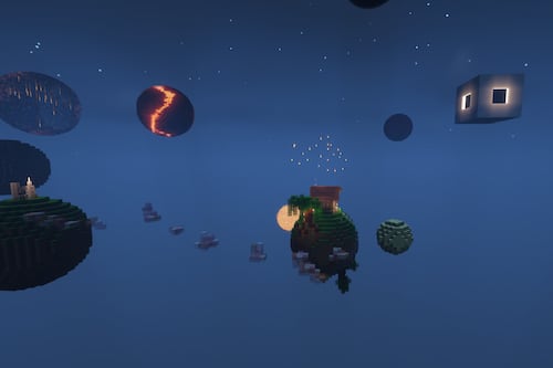 The rise and entropy of a collegiate Minecraft solar system