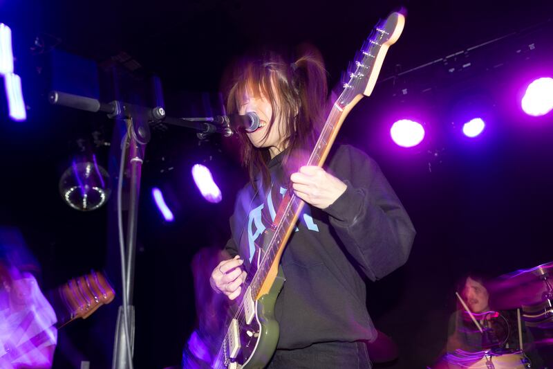 Guitarist singing