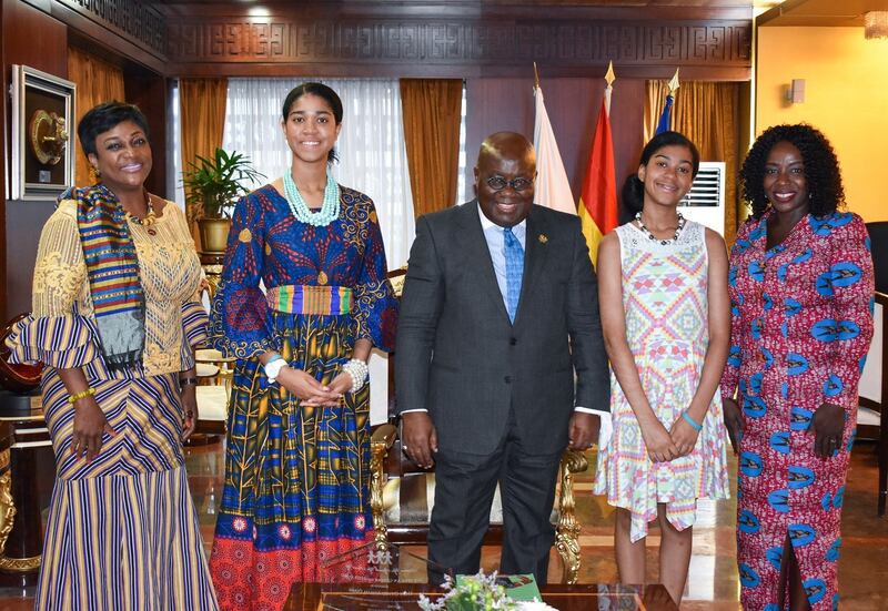 Young advocate women meet with Ghana President.