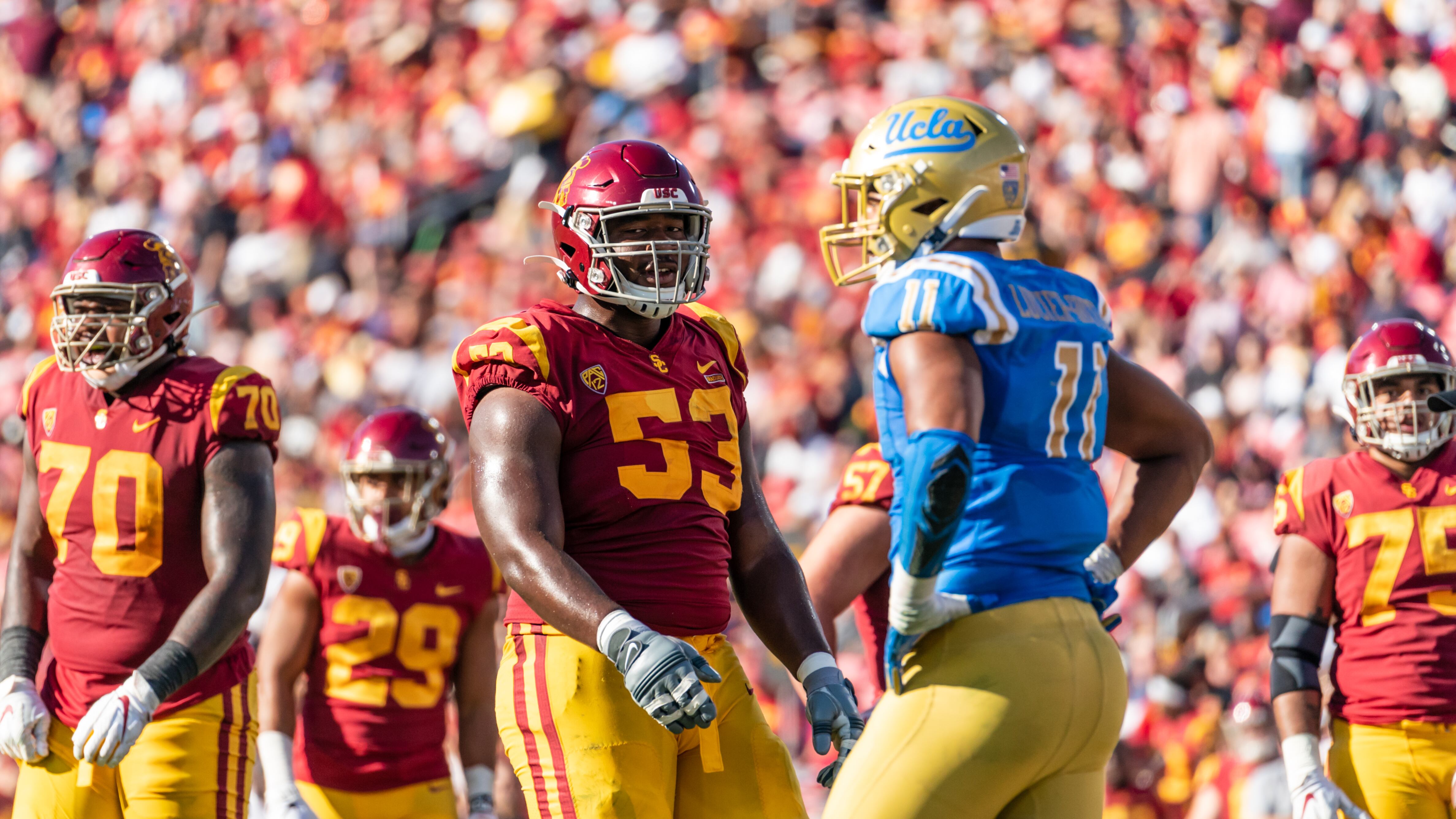 Photo of football players.