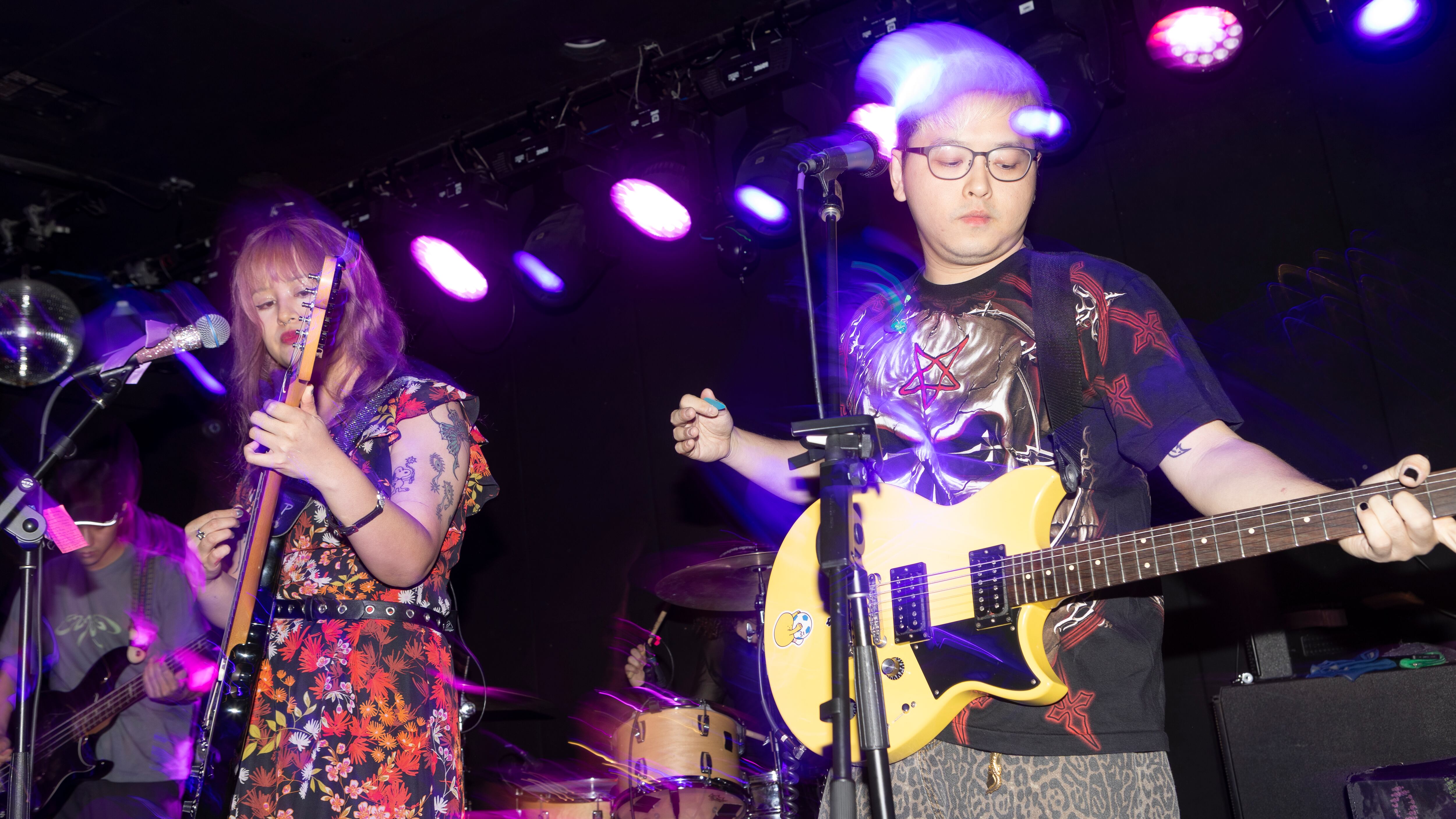 Band playing on stage