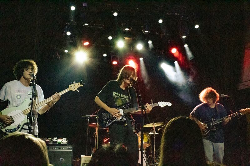 Frat Mouse performs their newest single "race." (Photo by Marissa Ding)