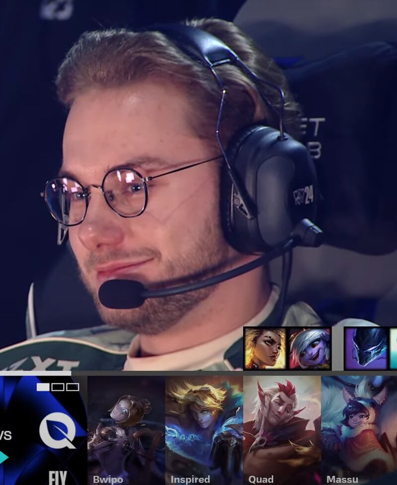Picture of Flyquest Jungler Inspired picking picking in Nunu and Wilump in Game 3 of Flyquest vs Gen.G.