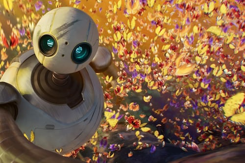 ‘The Wild Robot’ is a visual spectacle, but adds little to a familiar trope