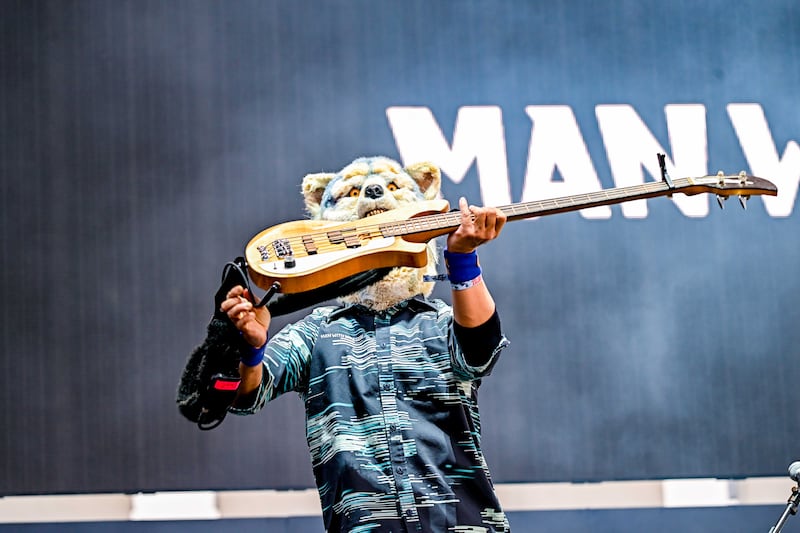Guitarist performing on stage