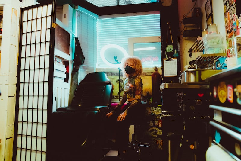 Bryant at her studio, Pink Wall Gym. She’s been apprenticing here for the last two and a half years. (Photo by Alex Lam)