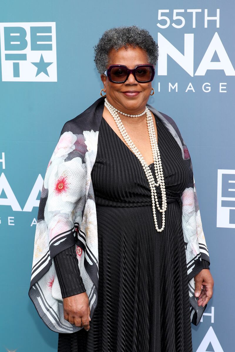 Beverly Jo Pryor on the green carpet. Photo Credit: Getty Images for NAACP