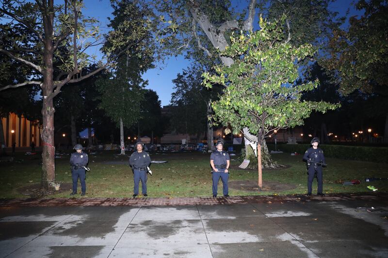 officers in a park