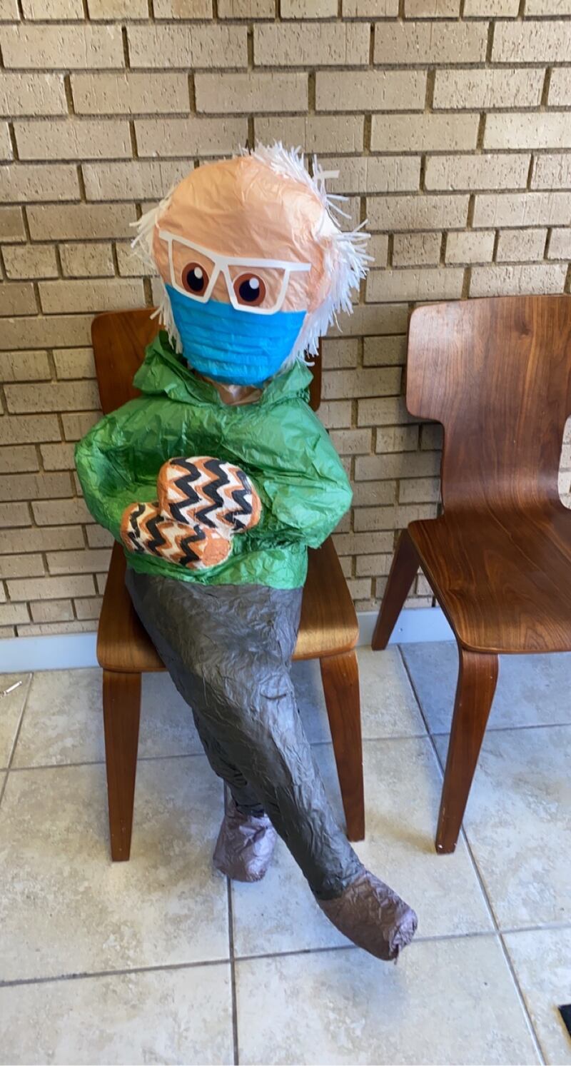 This piñata greets visitors to the Dallas Democratic Party headquarters. (Photo by Ashley Carnahan)