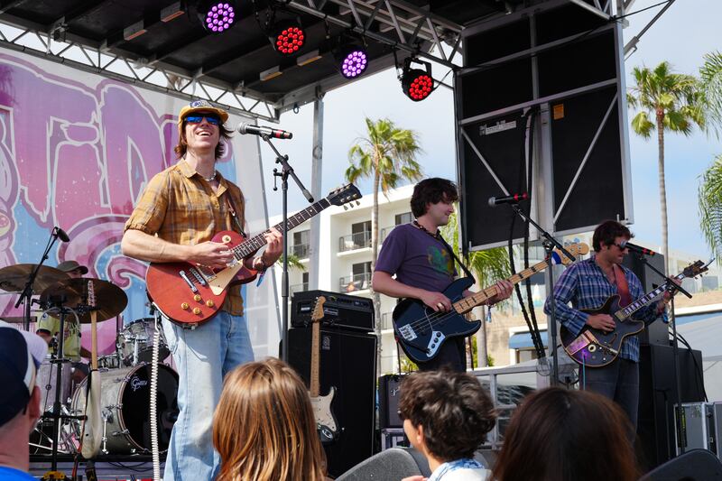 A band on stage