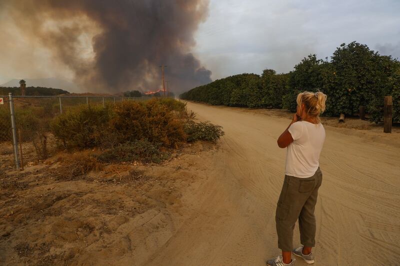 Photographs of the Fairview Wildfire in Hemet, CA. The fire burned over 25,000 acres and threatened hundreds of homes in the area.