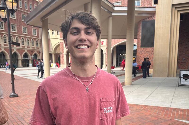 Out-of-state student in the USC Village.