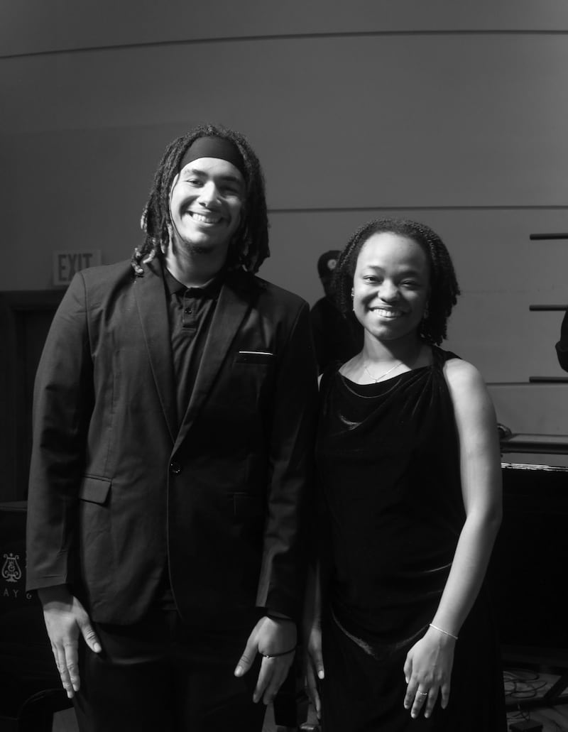 USC Gospel Choir President Christian Sharp & Vice President Yasmeena Sharif.