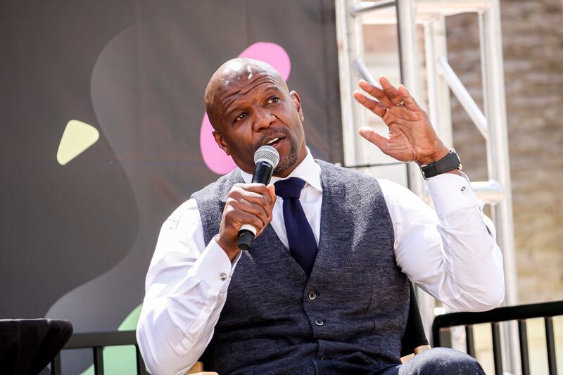 Terry Crews at the Los Angeles Times Festival of Books.