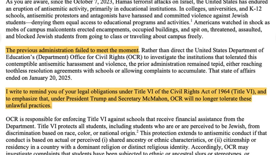 screenshot of a pdf letter