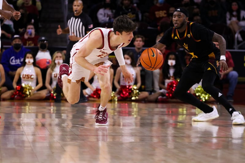 USC Men's Basketball plays against Arizona State.