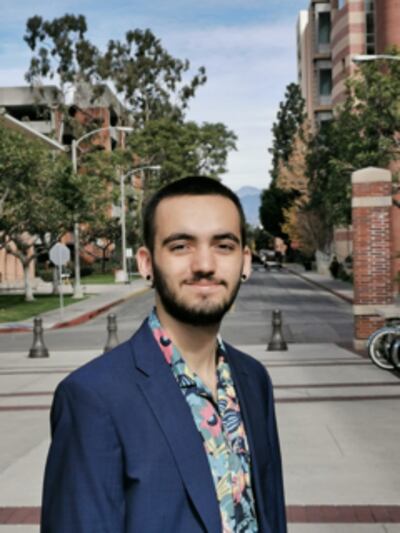 A headshot of USC Student, Guilherme Guerreiro.