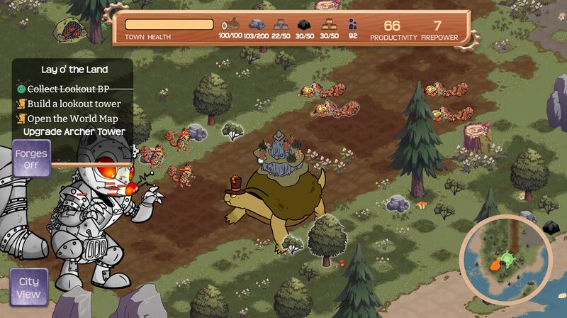 A graphic from the video game "Turtle Town"