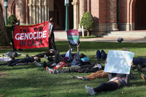 Die-in for Palestine takes place at USC