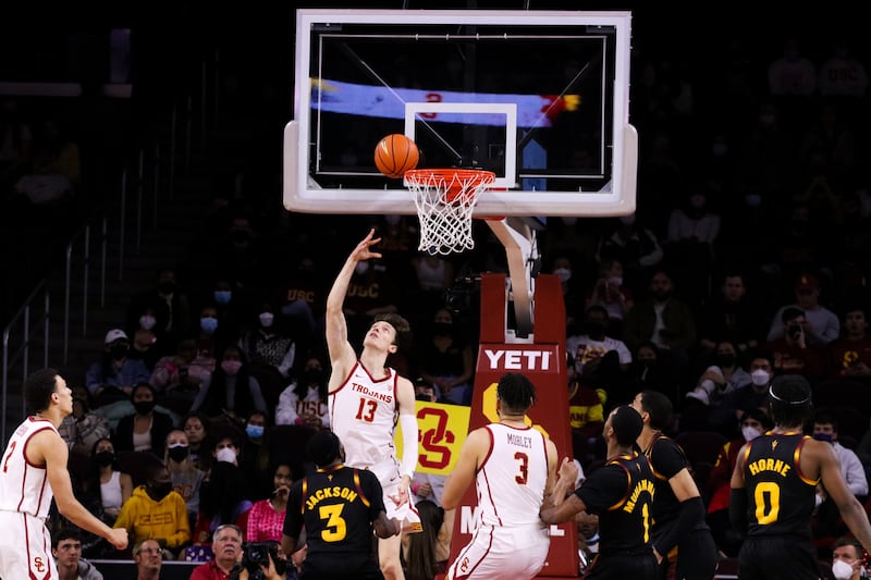 USC Men's Basketball plays against Arizona State.