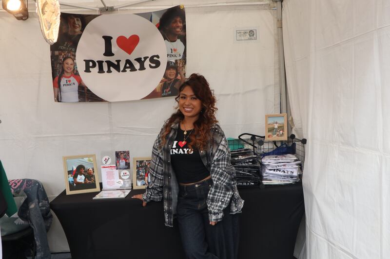 Vendor selling merchandise