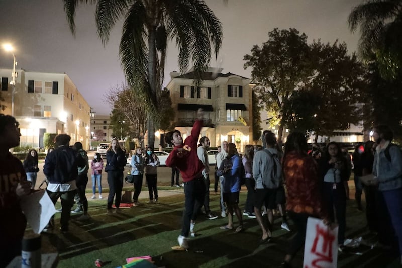 A selection of photos from the photo story "PHOTOS: USC community confronts assaults in Greek life."
